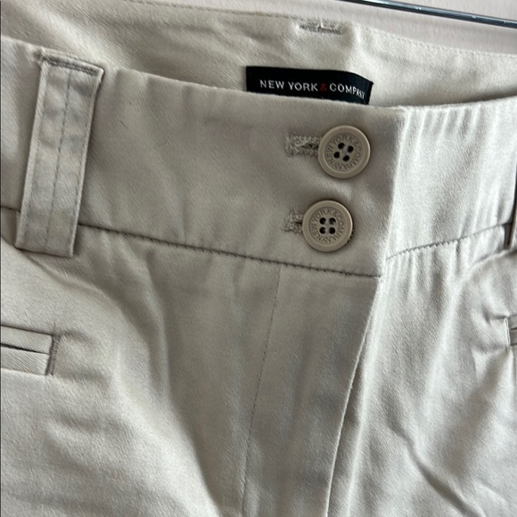 Cream Chinos with Straight Leg and Flat Front - Picture 5 of 7